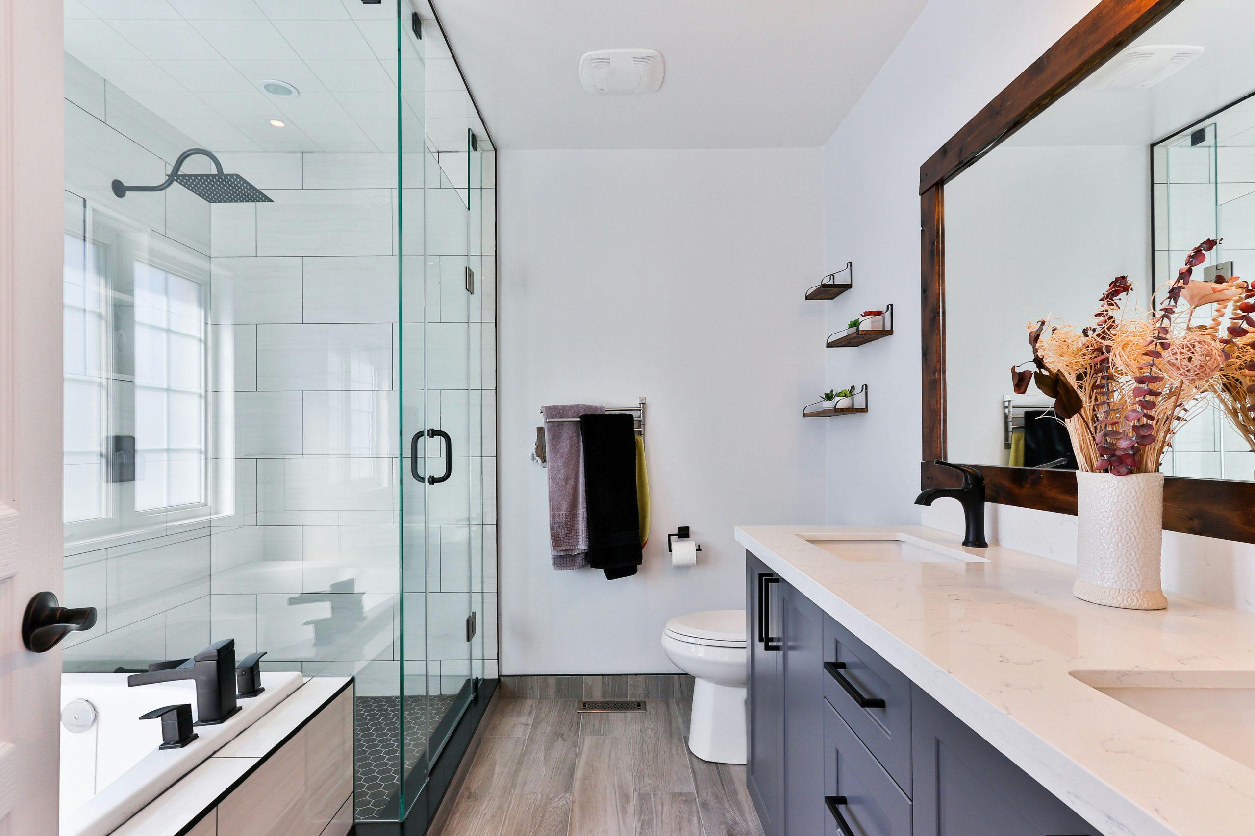 Casey Interiors walk in shower project